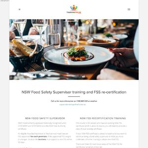 Training Online Food Safety Website