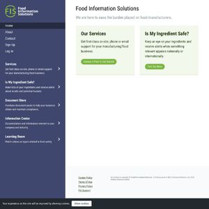 Food Information Solutions Website