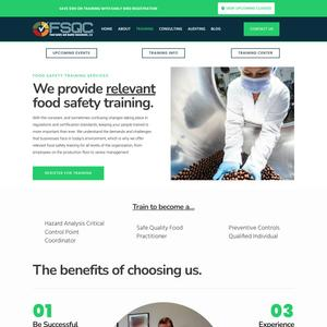Food Safety and Quality Consultants LLC Website